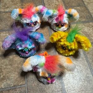 Five Furblings Set small talking Furby keychains